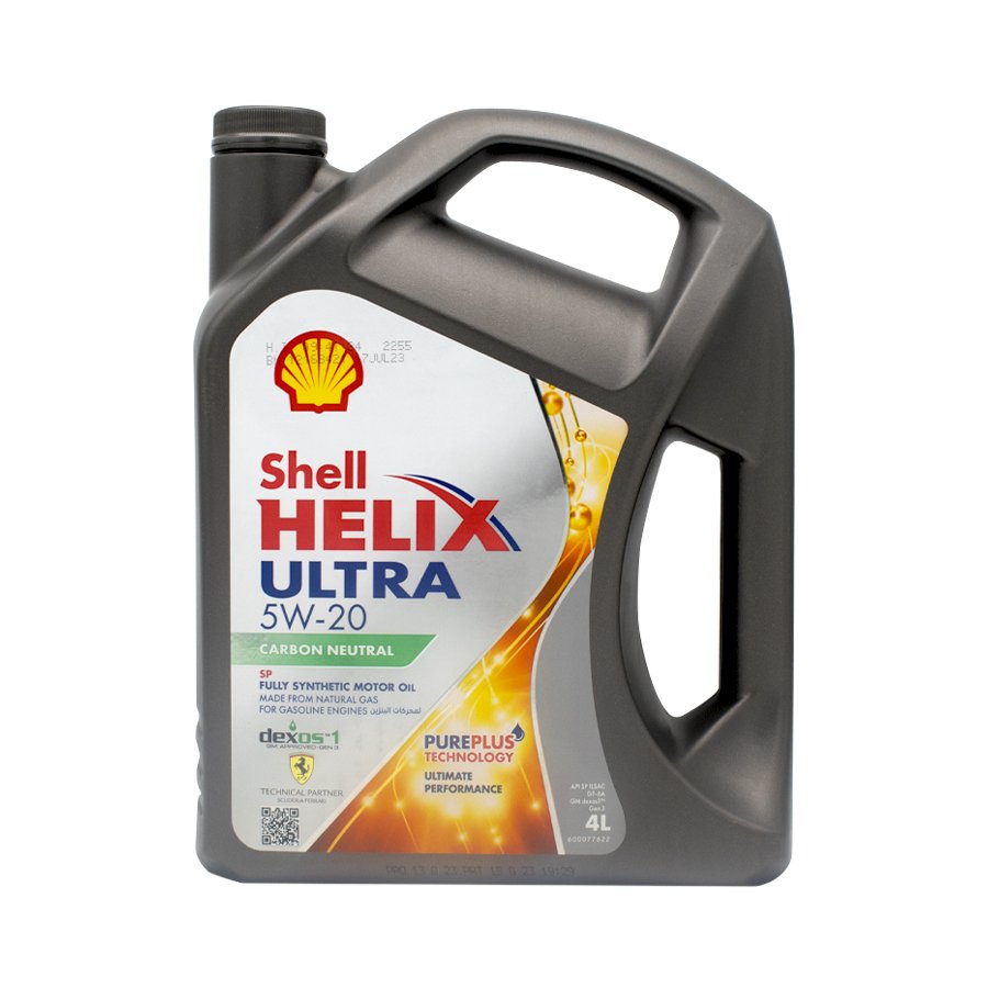 زيت محرك بنزين 4لتر (5w-20) شل الترا